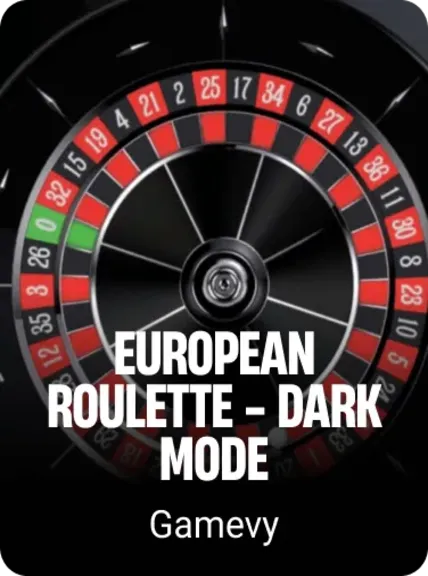 European Roulette - Dark Mode