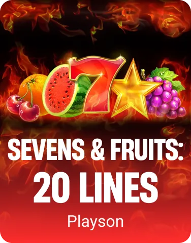 Sevens & Fruits: 20 lines