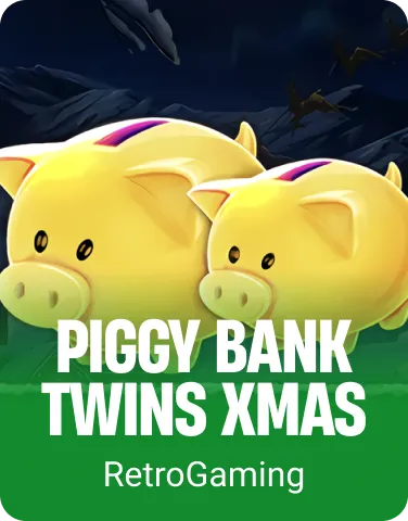 Piggy Bank Twins Xmas