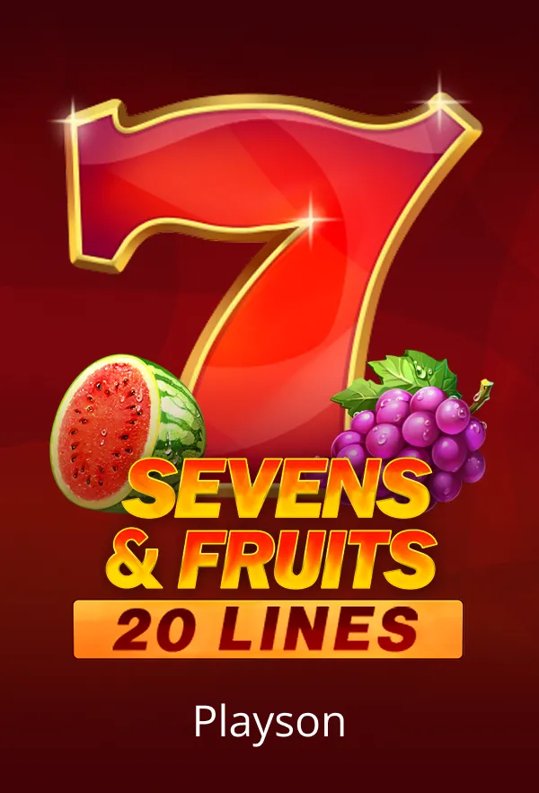 Sevens & Fruits: 20 lines